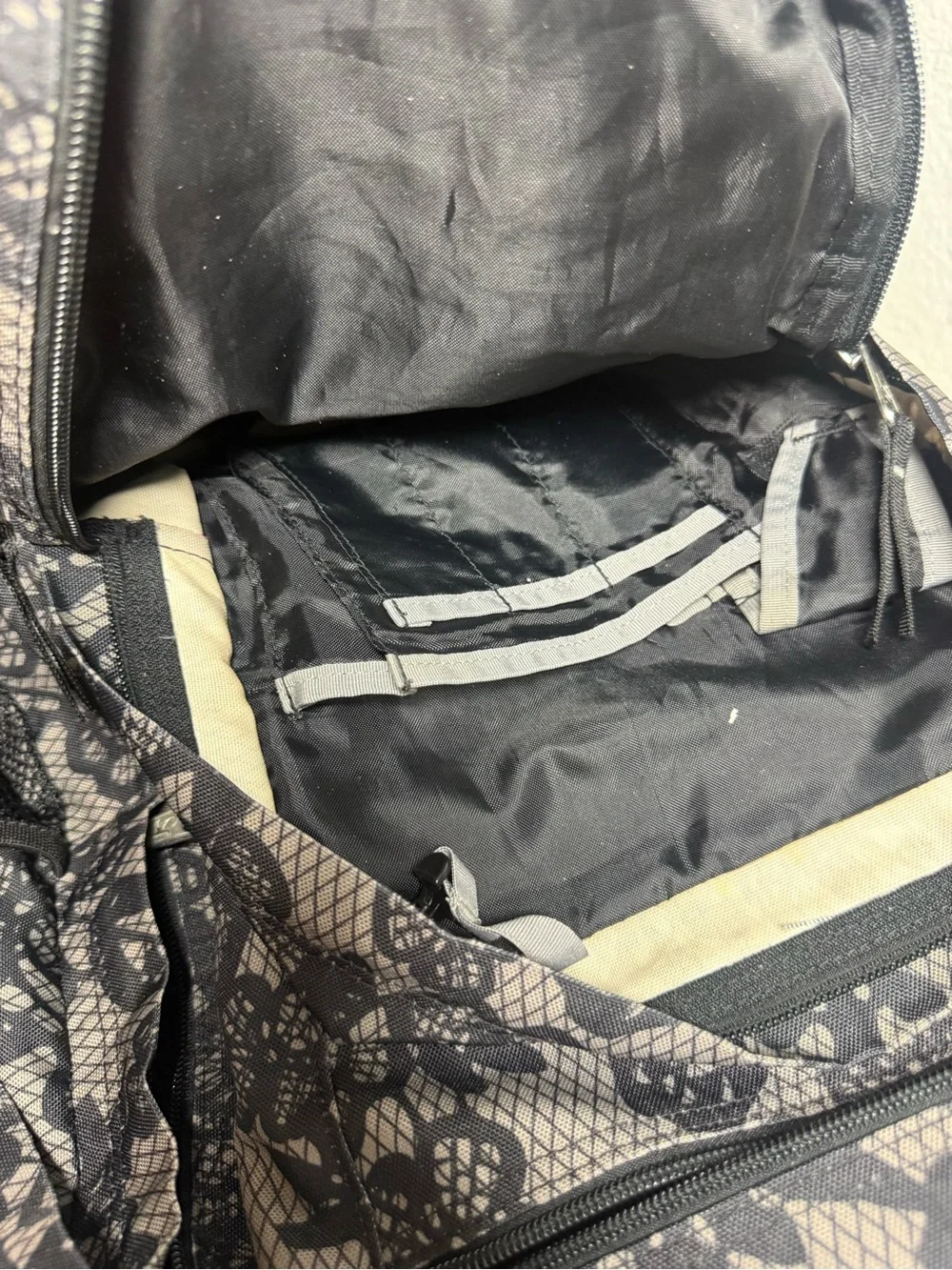 Jansport Black & Gray Lace-Pattern Backpack